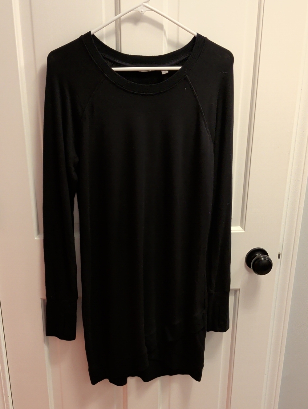 Athleta Black Long Sleeve Tunic Top